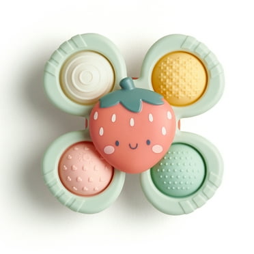 Itzy Ritzy Itzy Pop & Whirl™ Strawberry Fidget Spinner Travel & Bath Toy