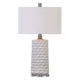 thumbnail image 1 of Uttermost Sesia White Honeycomb Table Lamp, 1 of 2