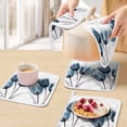thumbnail image 5 of Navy Blue Tulip Pot Holders for Kitchen Heatproof Potholder, 4 Pack Watercolor Farmhouse Floral Botanical Hot Pads Multipurpose Oven Pads Cloth Potholders Trivet for Cooking and Baking, 5 of 8