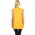 thumbnail image 4 of Women's Sleeveless Open Front Cardigan Lightweight Solid Drape Vest, 4 of 5