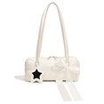 thumbnail image 1 of Bolso de mano informal para mujer con colgante de estrella bolso de hombro a la moda bolso de mano con lazo de Color sólido para las axilas bolso diario para niñas al aire libre, 1 of 9