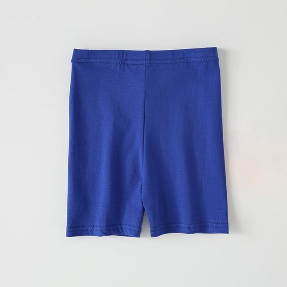 Baby and Toddler Girls' Cotton Bike Shorts Solid Cotton Bike Shorts Soft Pull-On Sporty Clothes for Girls