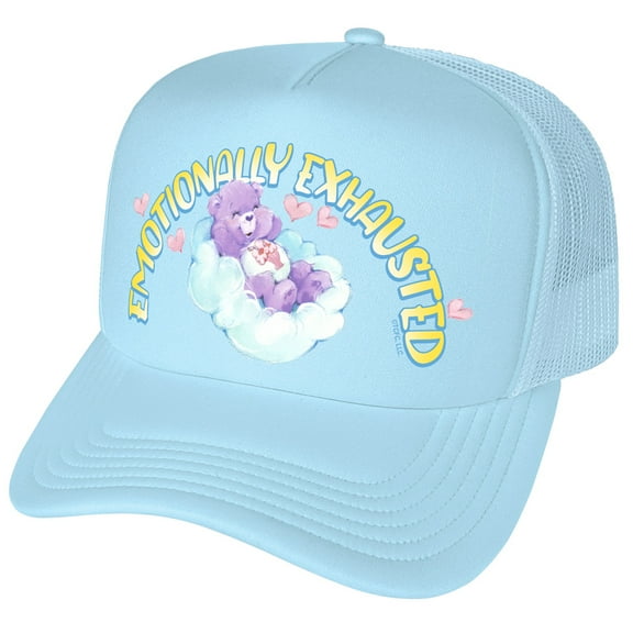 Care Bears Emotionally Exhausted Foam Snapback Trucker Hat - Unisex for Men and Women