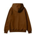 thumbnail image 2 of Boyscolos Men's Zip Up Hoodie Trendy Long Sleeve Slim Fit Sweatshirt Drawstring Gym Athletic Hooded Jacket with Pocket Brown L, 2 of 5