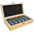 thumbnail image 1 of Juego de pinzas de acero al carbono, 18 piezas ER32 Piezas de fresadora de pinza de resorte Juego de pinzas de mandril Rendimiento de primer nivel, 1 of 8