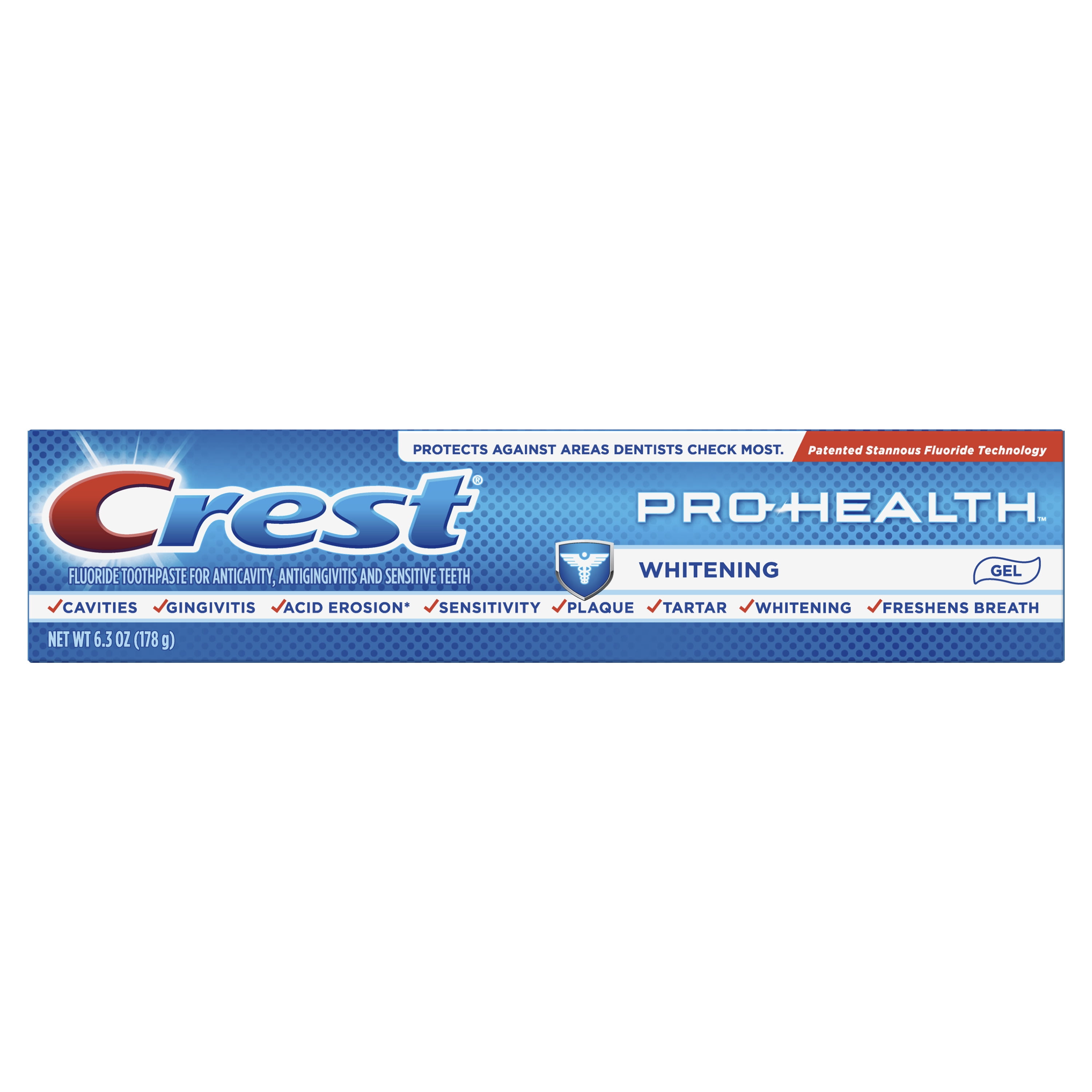 Crest ProHealth Whitening Fluoride Gel Toothpaste, 6.3 Oz Walmart