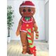 thumbnail image 2 of Disfraz de mascota de hombre de jengibre navideño, disfraz de fiesta de cosplay, vestido de peluche para Navidad, disfraz de mascota de Halloween, 2 of 5