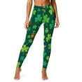 thumbnail image 6 of DPTALR Women's St. Patrick's Day Print Stretch Tight Yoga Leggings,Green,Size L, 6 of 9