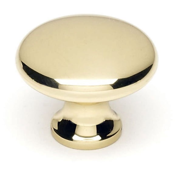 Alno 1-1/4" Cabinet Knob - Polished Brass