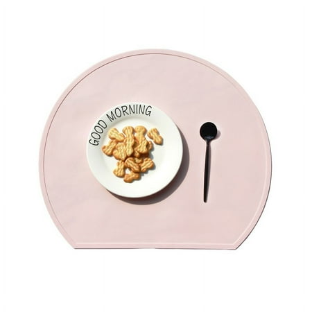 

1/4/6Pcs Round Silicone Placemats for Dinner Table Non-Slip Heat Resistant Tableware Pads Mats for Kitchen Dining Patio 식탁매트