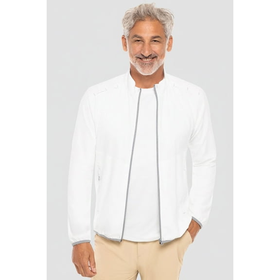Coolibar Men's Packable Jacket - UPF 50 Sun Protection - Arcadian in White