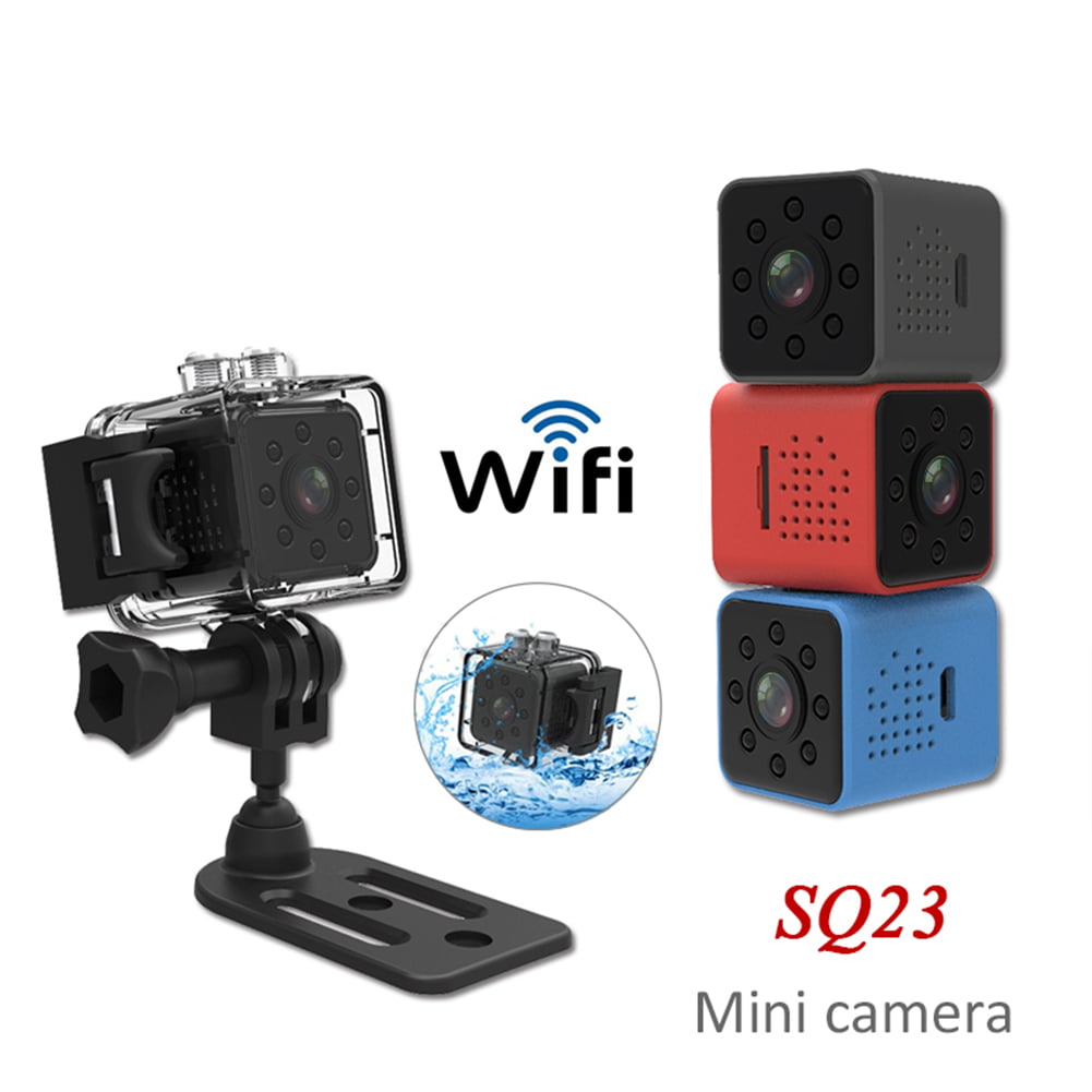 Motion DVR Micro Camera Sport DV Video Small Camera Full HD 1080P Night Vision Waterproof Shell CMOS Sensor Recorder Camcorder Upgraded Mini Camera WiFi Camera 
