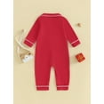 thumbnail image 5 of Suealasg Baby Boys Girls One-piece Pajamas Buttons Footed Jumpsuits Pajamas Long Sleeve Turn-Down Sleepwear Loungewear Infant Girls Boys Fall Romper Nightwear, 5 of 8