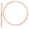 thumbnail image 1 of Quality Gold XY1241 14K Rose Gold 1.2 mm Polished Endless Hoop Earrings, 1 of 1