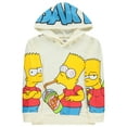 thumbnail image 4 of The Simpsons Boys Bart Simpson Brain Freeze Pullover Hoodie Bart Sizes 4-18 Ivory, 4 of 7