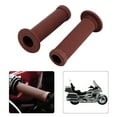 thumbnail image 5 of 2Pcs 22mm Universal Vintage Motorcycle Handlebar Grips Star Decor Handle Bar Ends(Red Brown), 5 of 8