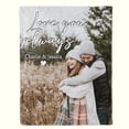 thumbnail image 2 of Personalized Valentines Day Gifts for Boyfriend | Custom Photo Blanket, 2 of 7