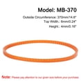 thumbnail image 2 of Uxcell 4 Packs Orange Sewing Machine Belts MB-370 Motor Drive V Belt 14.6" Outside Circumference, 2 of 6
