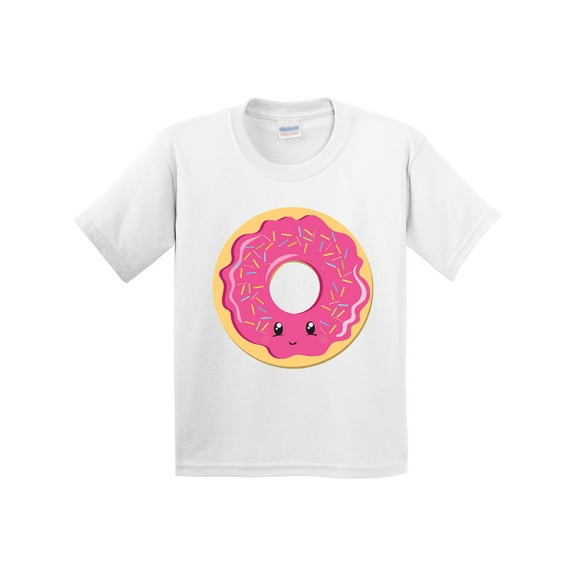 Inktastic Hot Pink Donut Youth T-Shirt