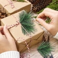 thumbnail image 5 of Artificial Green Pine Needles Branches Fake Small Pine Twigs Stems Evergreen Picks for Christmas Greenery Arrangements Wreaths Holiday Tree Decorations, 12 Pcs, 2.76x1.97", 5 of 8
