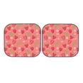 thumbnail image 7 of Daiia Strawberry Floral 2PCS Car Windshield Sun Shade, Foldable Sun Shield for Car Front Window, Auto Sun Blocker Visor Protector Universal for Truck SUV Pickup-Small, 7 of 7