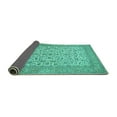thumbnail image 2 of Ahgly Company Indoor Square Persian Turquoise Blue Traditional Area Rugs, 6' Square, 2 of 4