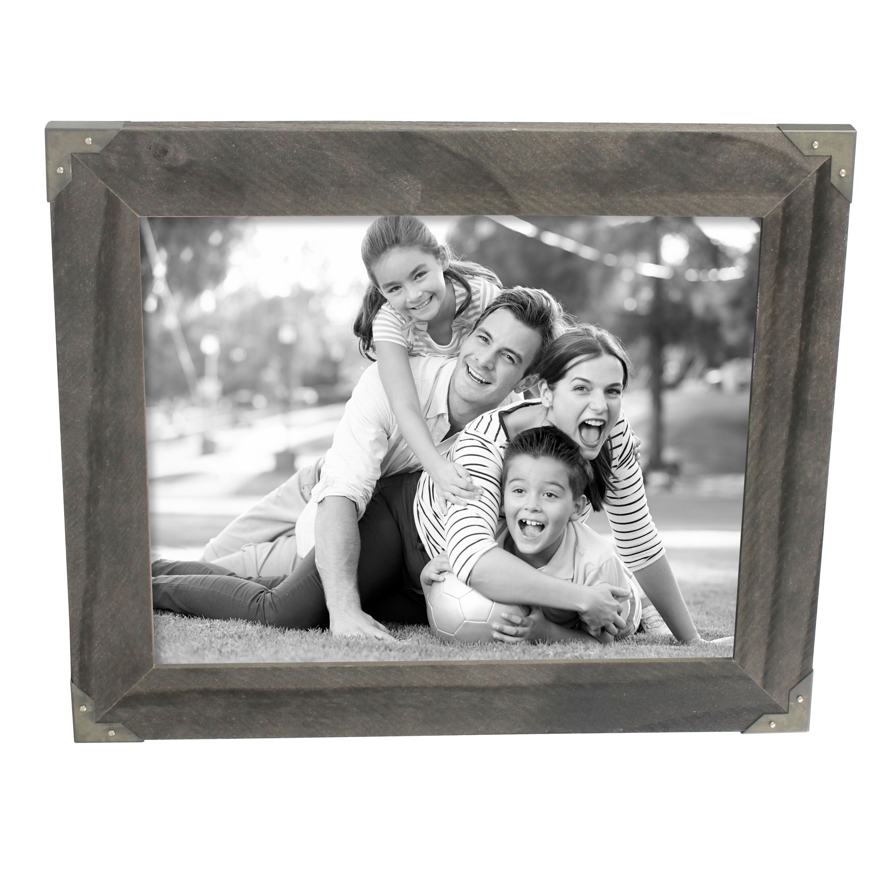 Better Homes & Gardens 8" x 10" Rectangle Wood Tabletop Single Picture Frame, Brown