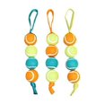 thumbnail image 2 of CHUANK WB15529 4 Nylon Stacked Tennis Ball Tug Dog Toy, 2 of 3