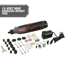 Hyper Tough 8V MAX Cordless Rotary Tool Non Removable 1.5 Ah Battery with Charger 40 Piece Accessory Kit Plastic Storage Case New Condition Walmart