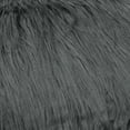thumbnail image 3 of Unique Bargains Faux Fluffy Zipper Closure Cushion Covers Throw Pillow Covers (2 Count) Dark Gray 18" x 18", 3 of 6