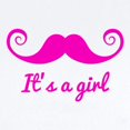thumbnail image 2 of CafePress - Its A Girl Design With Pink Mustache Body Suit - Baby Light Bodysuit, Size Newborn - 24 Months, 2 of 4