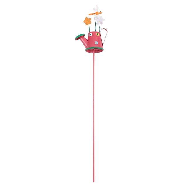 Outdoor Metal Garden Stake With Realistic Flower Design For Yard And Garden Decoration