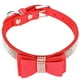 thumbnail image 2 of Collar De Perro Con Diamantes De Imitación, Collar De Gato Suave Ajustable Para Perros De Tamaño Mediano Para Perros De Tamaño Grande Para Gatitos Amonsee Rojo M 42x2.0cm, 2 of 8