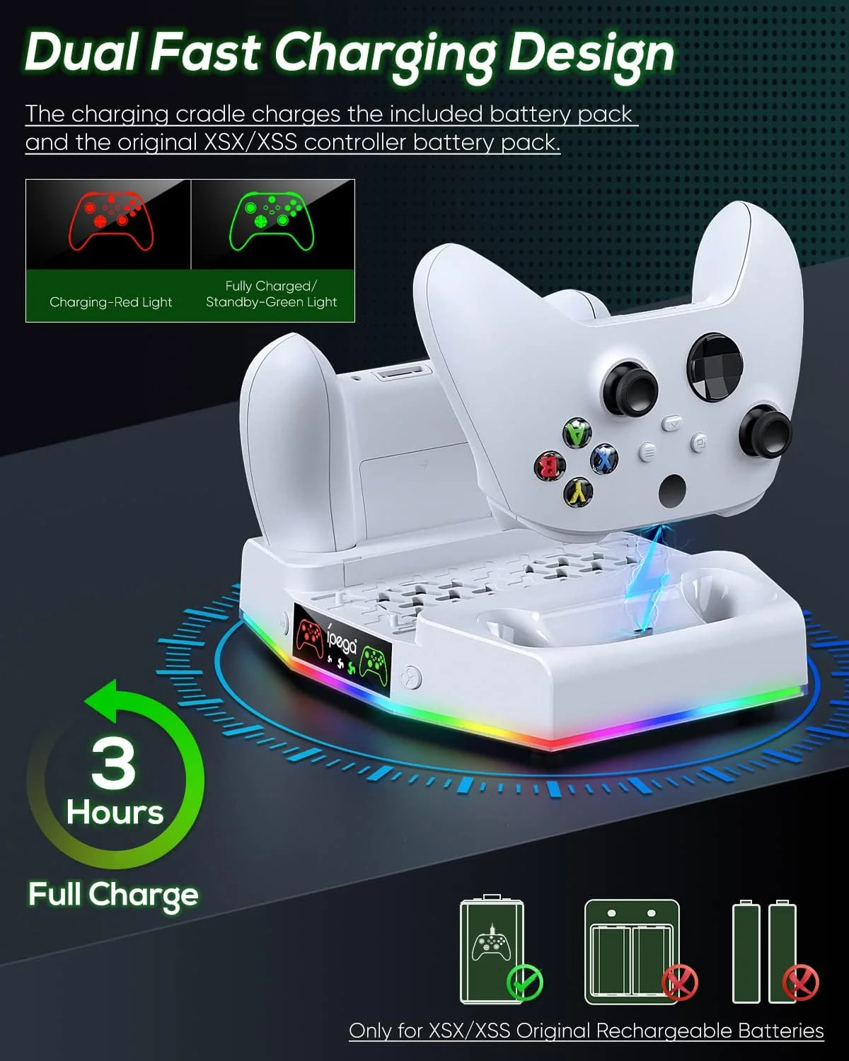 Prociv Xbox Series S RGB Cooling & Charging Station photo 6