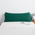 thumbnail image 3 of 2 Pack Microfiber Body Pillowcases Set, Soft and Cozy Long Pillows Covers, (Body pillow not included), 20" x 54", Dark Green, 3 of 5