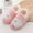 Pink, variant on Liyamei Childrens Girl Cotton Slippers Cute Embroidery Lamb Warm Indoor Non Cotton Slippers Sneakers Size 4.5-5 Years