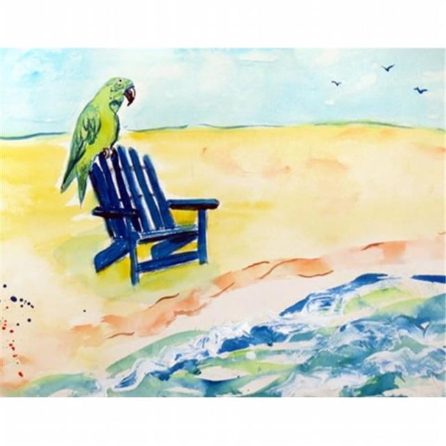 Betsy Drake DM398 Parrot & Chair Door Mat, Small