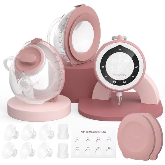 Momcozy Breast Pump V1 Pro Hospital-Grade, Upgraded Electric Hands Free Breast Pump