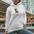 thumbnail image 2 of It's a Wienerful Life with a Cute Wiener or Dachshund Dog Art Merch Gift, White Hooded Sweatshirt or Hoodie, 3XL, 2 of 5