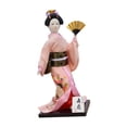 thumbnail image 4 of Muñeca kimono de geisha japonesa, estatua asiática, estatuilla de dama, decorativa, coleccionable Estilo E, 4 of 8