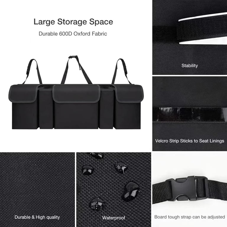Snuopfy Car Trunk Organizer with 5 Hanging Pockets photo 4