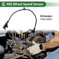 thumbnail image 2 of Sensor de velocidad de rueda ABS Unique Bargains, sensor de sistema de frenos antibloqueo para Nissan 370Z 2009-2010 No.47910JK500 delantero izquierdo y derecho, 2 of 7