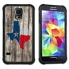 Maximum Protection Cell Phone Case / Cell Phone Cover with Cushioned Corners for Samsung Galaxy S5 - Texas Map