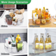 thumbnail image 3 of Organizador giratorio perezoso para gabinete, refrigerador y despensa, encimera con estante transparente para especias, 2 piezas, 11,6 pulgadas, 3 of 7
