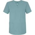 thumbnail image 2 of Adar Universal Unisex Scrub Set - Unisex V-Neck Scrub Top & Tapered Drawstring Scrub Pants - 907 - Submarine - 4X, 2 of 5