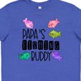 thumbnail image 4 of Inktastic Papa's Fishing Buddy with Colorful Fish Youth T-Shirt, 4 of 5