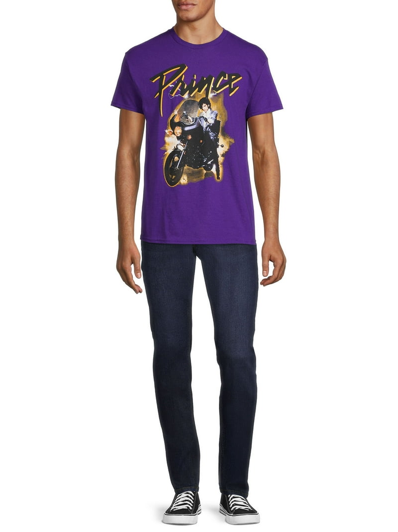 Prince men's Purple Rain Graphic Tee - Fit Short Sleeve Shirt