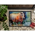 thumbnail image 3 of Carolines Treasures DAC2934MAT 0.15 x 18 x 27 in. Hippopotamus Doormat, 3 of 5