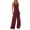 AA-Wine, variant on QATAINLAV Women's Maternity Spaghetti Strap Ribbed Knit Jumpsuits Solid Casual Loose Wide Leg Rompers Sleeveless Camisole Button Overalls with Pockets Dark Gray M