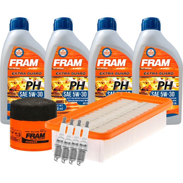 Kit De Afinación Con Aceite 5W30 Mineral, Bujías Cobre, Filtro De Aire Y Filtro De Aceite 10 Piezas Compatible con Hyundai Accent L4 1.6L 2006